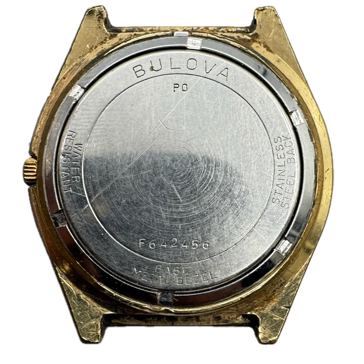 Vintage 1990 Accutron Railroad Approved Men's Quartz Wristwatch Swiss Gold Tone