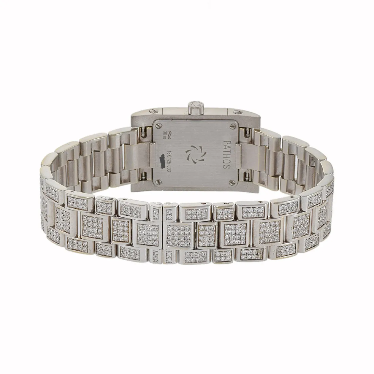 Vintage 1990's Carl F. Bucherer Pathos 18KT White Gold Diamond Watch