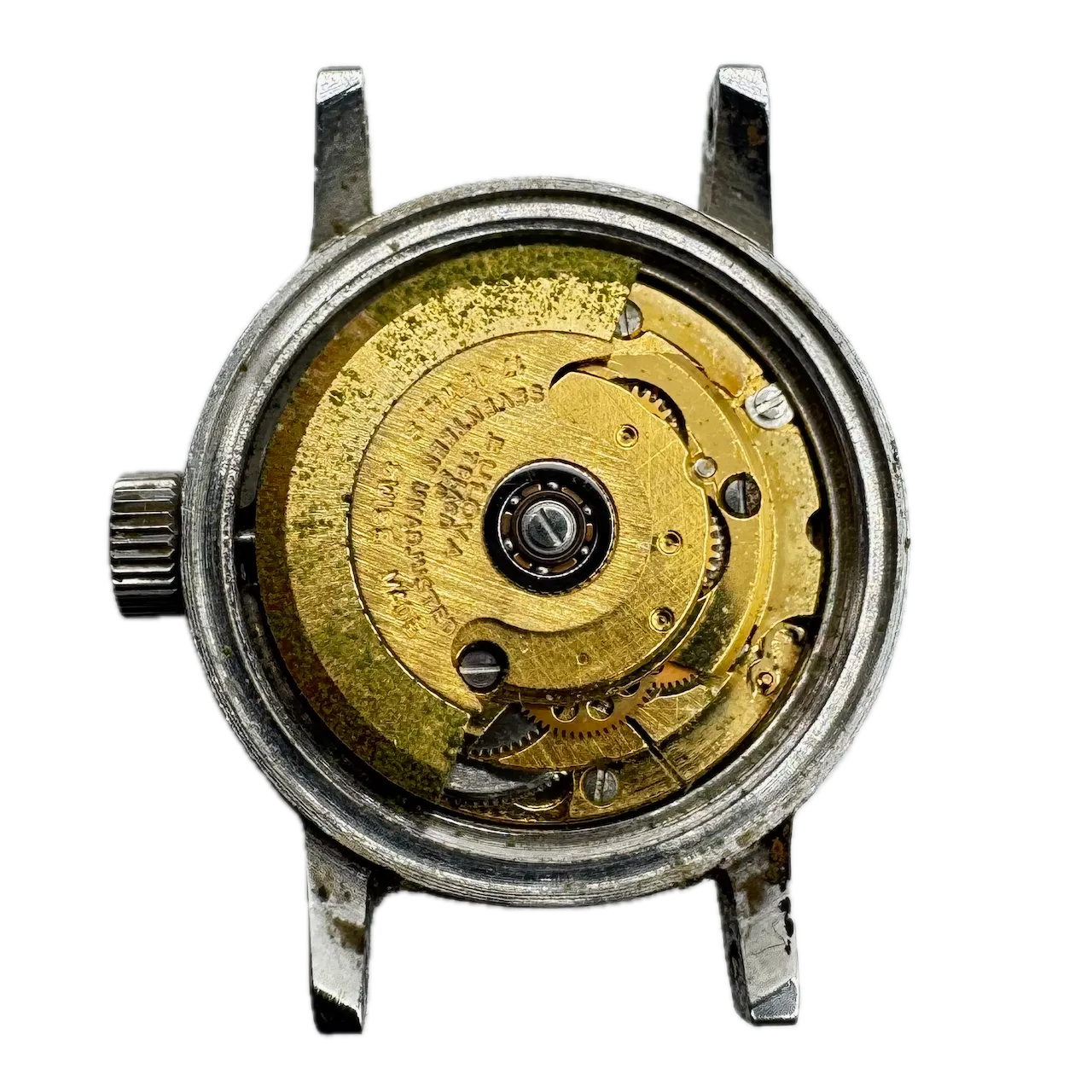 Vintage 22mm Bulova Q510 White Dial Date Ladies Automatic Wristwatch 2671 Steel