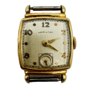 Vintage 24.5mm Hamilton Norman Men's Mechanical Wristwatch 982 USA 14k GF