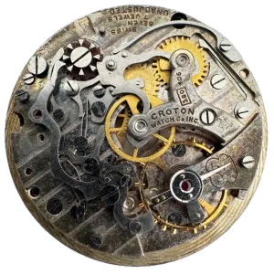 Vintage 32mm Croton Bi-Compax Chronograph Men's Wristwatch Movement 380 406