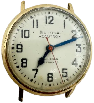 Vintage 34mm 1966 Accutron Railroad Approved Men's Tuning Fork Wristwatch 214