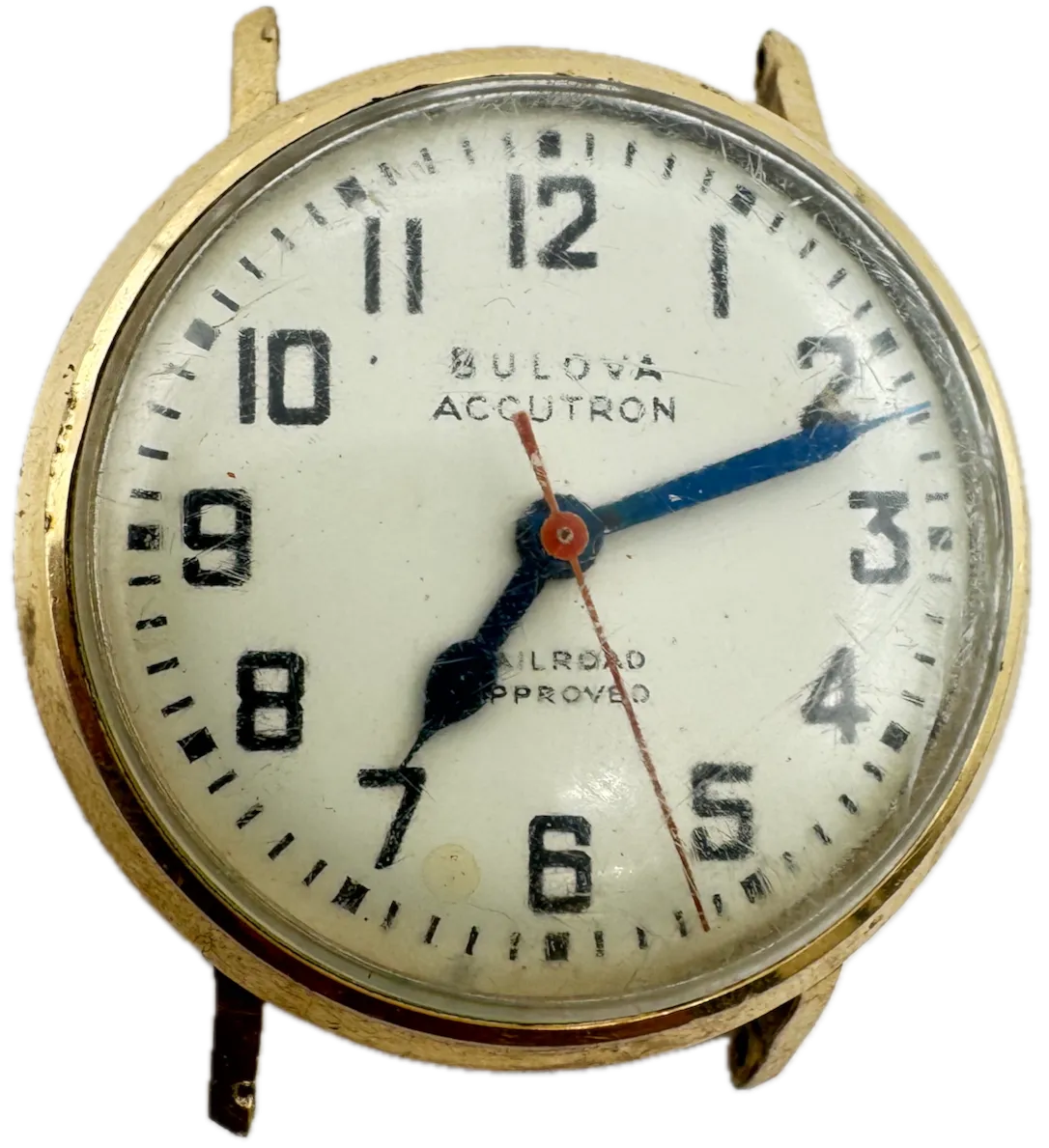 Vintage 34mm 1966 Accutron Railroad Approved Men's Tuning Fork Wristwatch 214