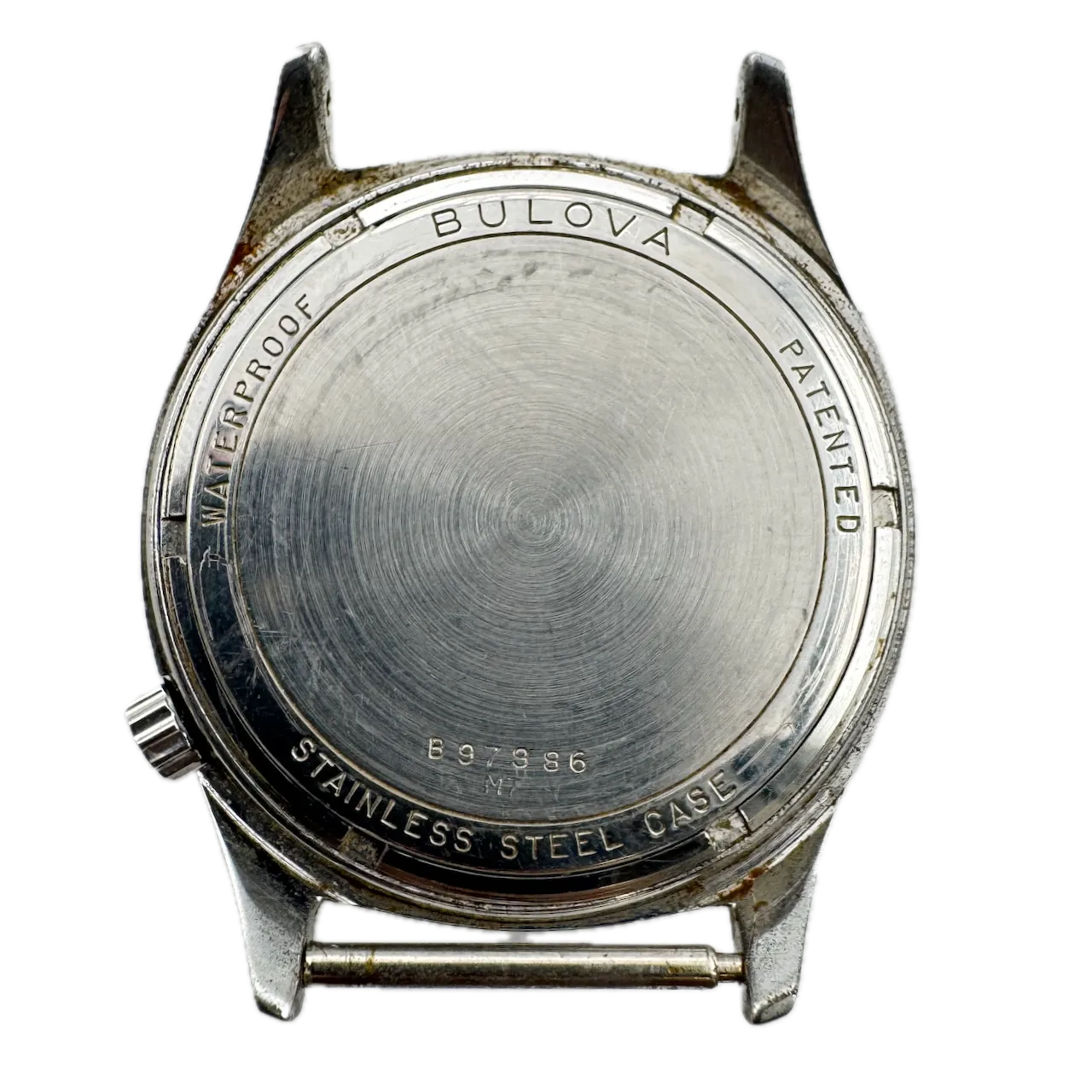 Vintage 34mm 1967 Accutron Yellow Sunburst Men's Tuning Fork Wristwatch 218 USA