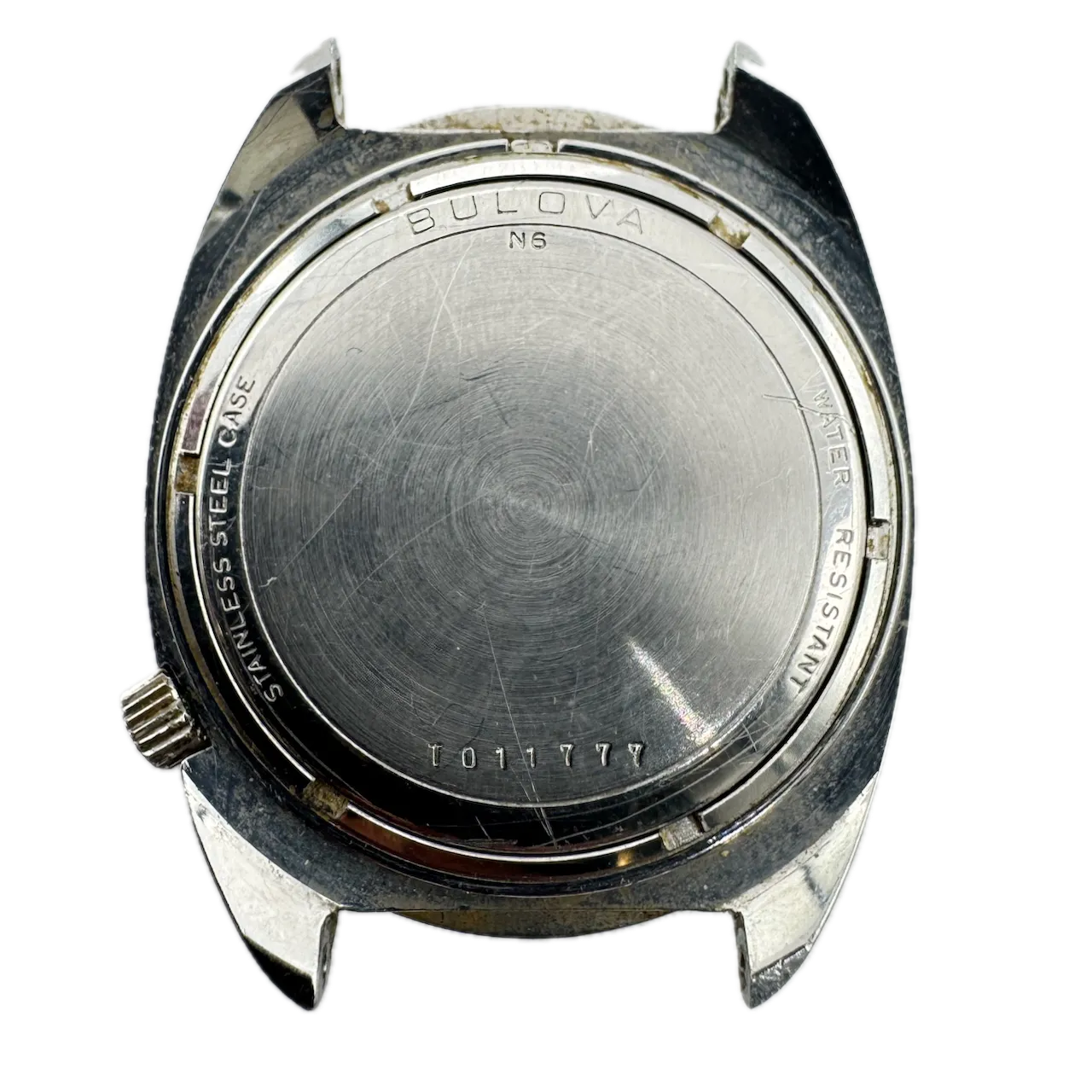 Vintage 35mm 1976 Accutron GT-3593 Roman Men's Tuning Fork Wristwatch USA Steel