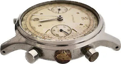 Vintage 35mm Wittnauer Men's Chronograph Wristwatch Venus 188 Stainless Steel