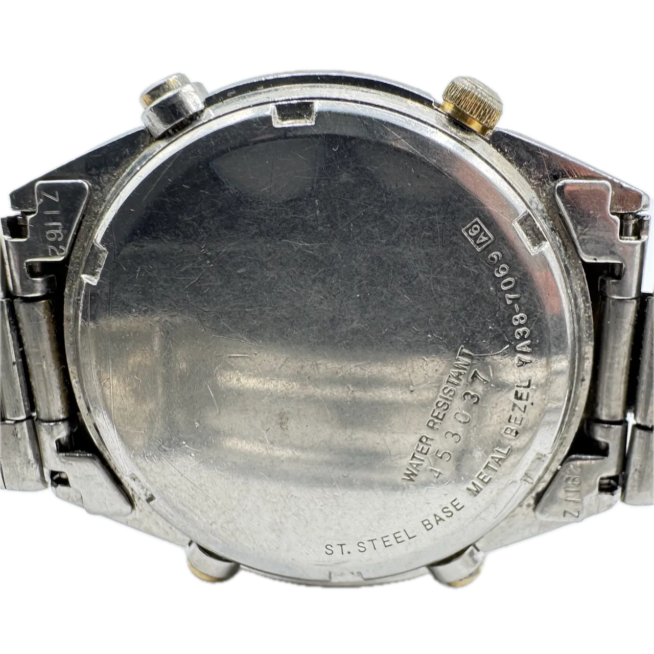Vintage 37.5mm Seiko 7A38-7069 Sport Men's Quartz Chronograph Wristwatch Japan