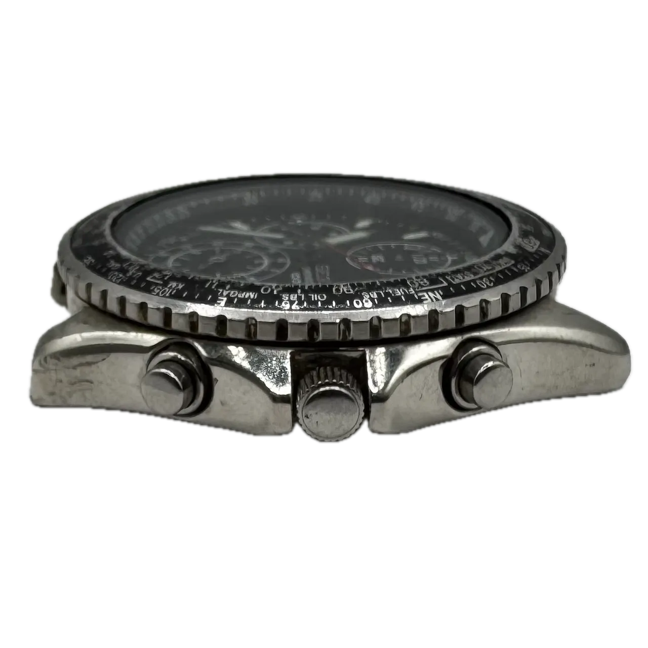 Vintage 41mm Seiko 7T92-0FC0 Flightmaster Men's Quartz Chronograph Wristwatch