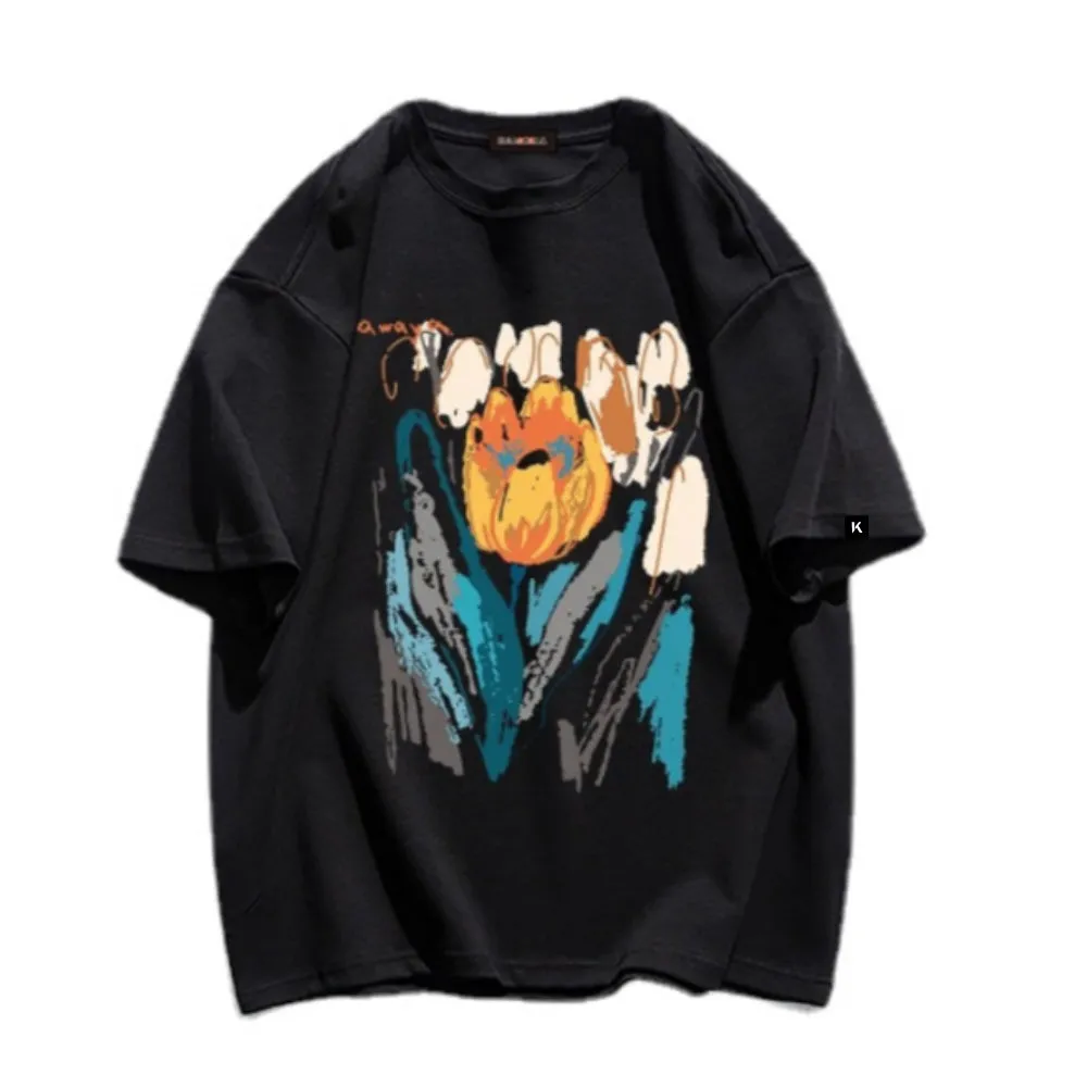Vintage Abstract Tulip T-Shirt