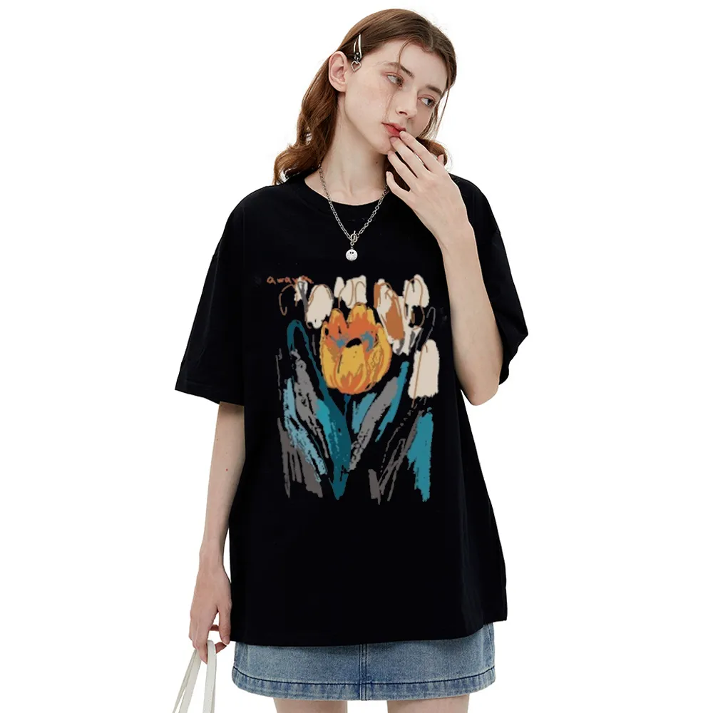 Vintage Abstract Tulip T-Shirt