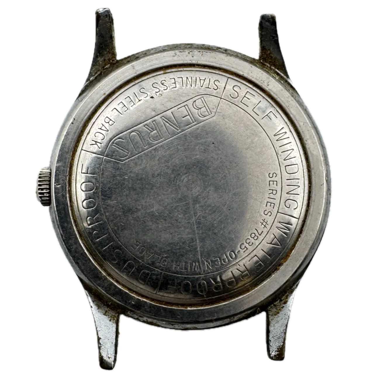 Vintage Benrus 3 Star Men's Bumper Automatic Wristwatch UT 13 Steel Incomplete