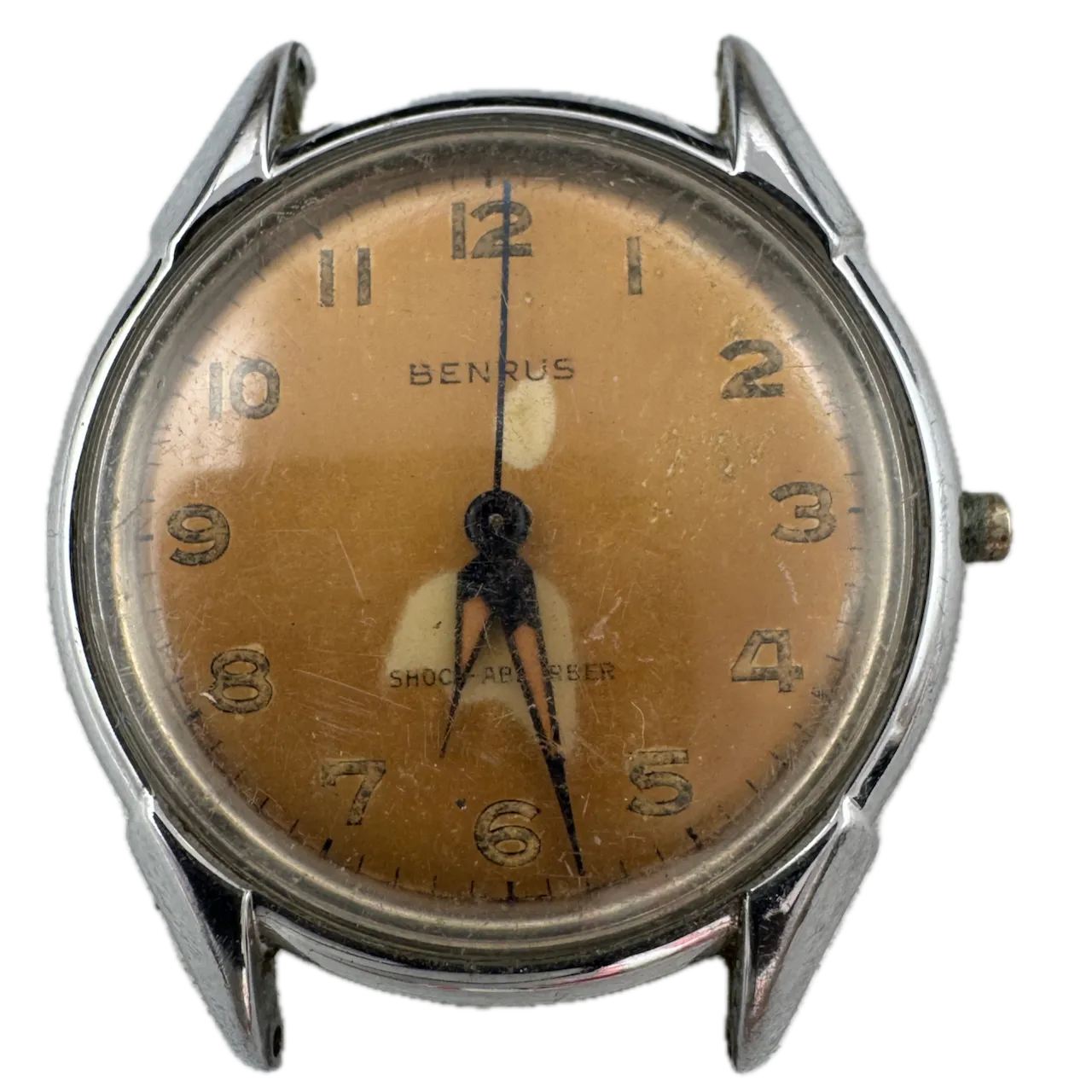 Vintage Benrus Copper Shock Absorber Men's Automatic Wristwatch Swiss