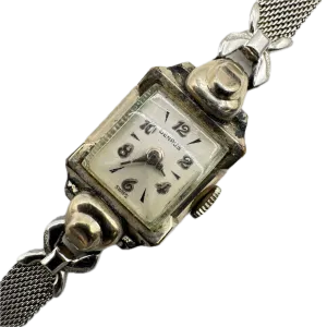 Vintage Benrus Deco Ladies Mechanical Wristwatch CA 4 Swiss Steel & 10k WRGP