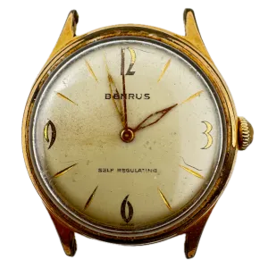 Vintage Benrus Self Regulating Men's Mechanical Wristwatch ER 23 Gold Tone