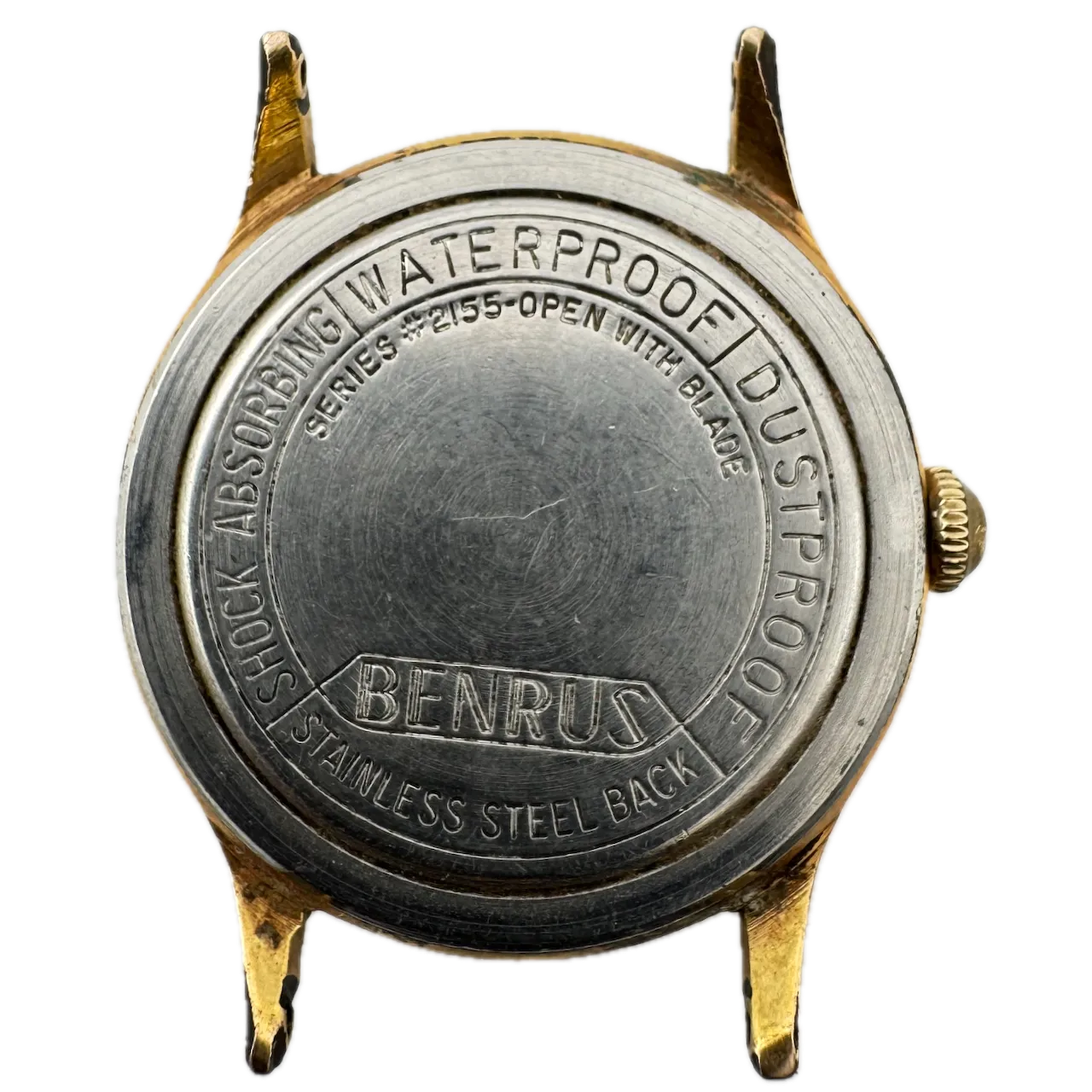 Vintage Benrus Self Regulating Men's Mechanical Wristwatch ER 23 Gold Tone