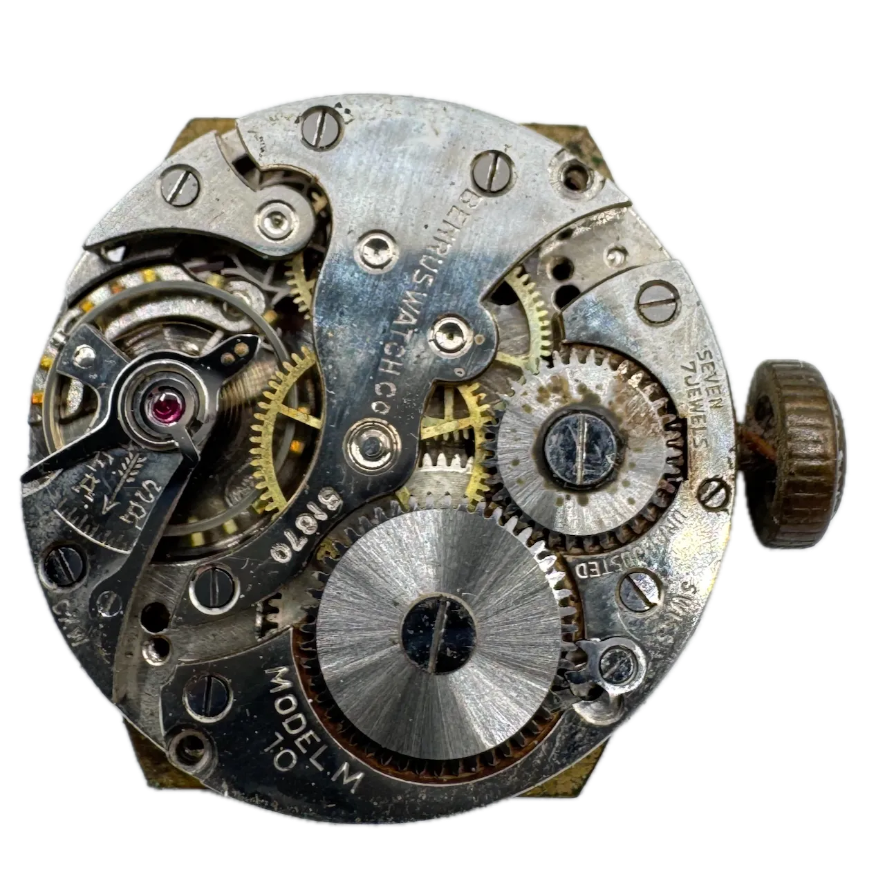 Vintage Benrus Stepped Art Deco Men's Mechanical Wristwatch M 10 Swiss