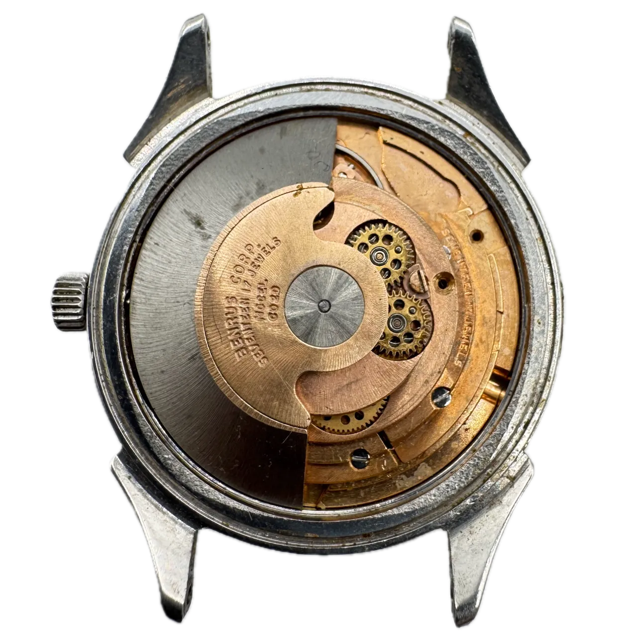 Vintage Benrus Sunburst 3 Star Men's Automatic Wristwatch CO 2D Swiss Steel