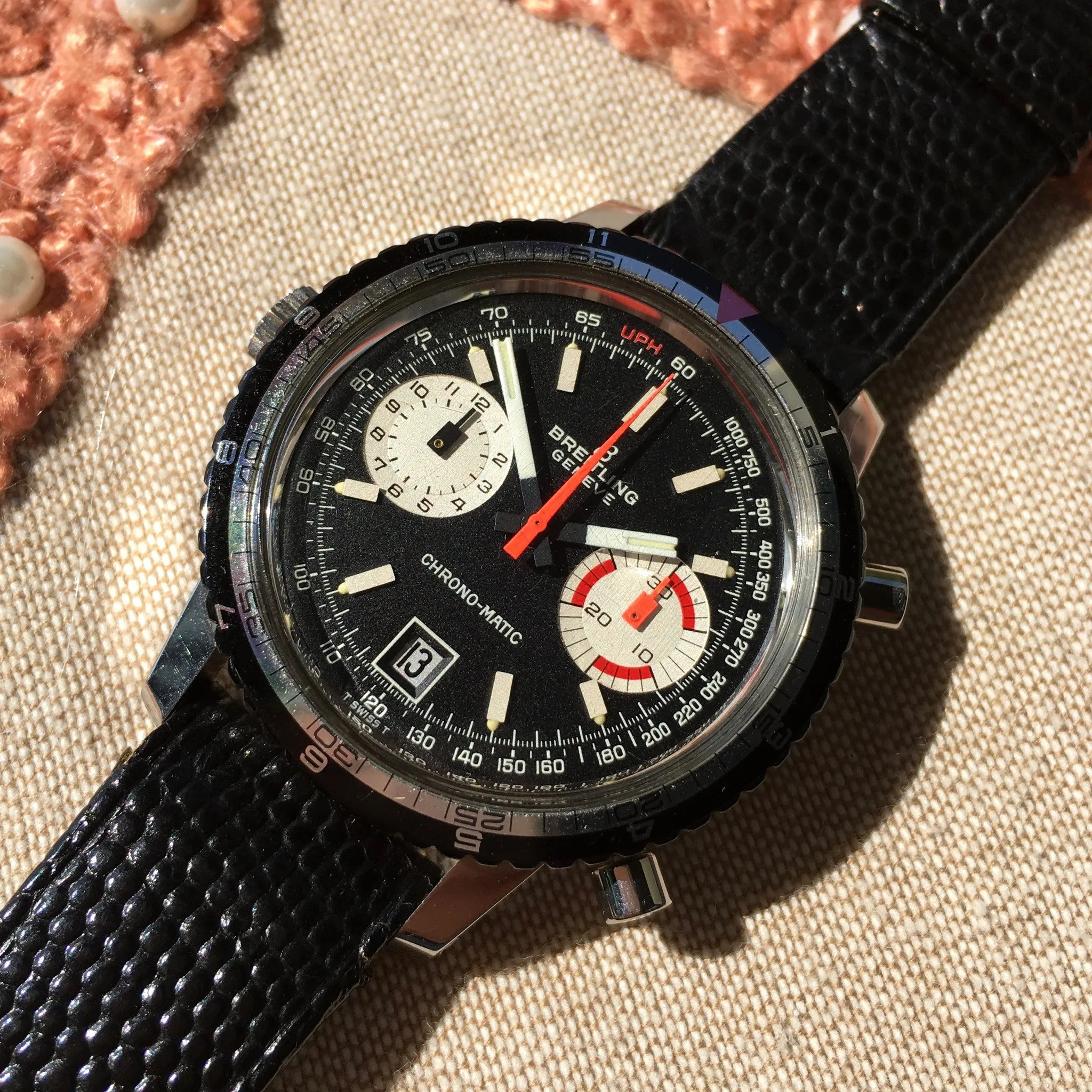 Vintage Breitling Chrono Matic 2110 Steel Cal. 11 Automatic Steel Watch
