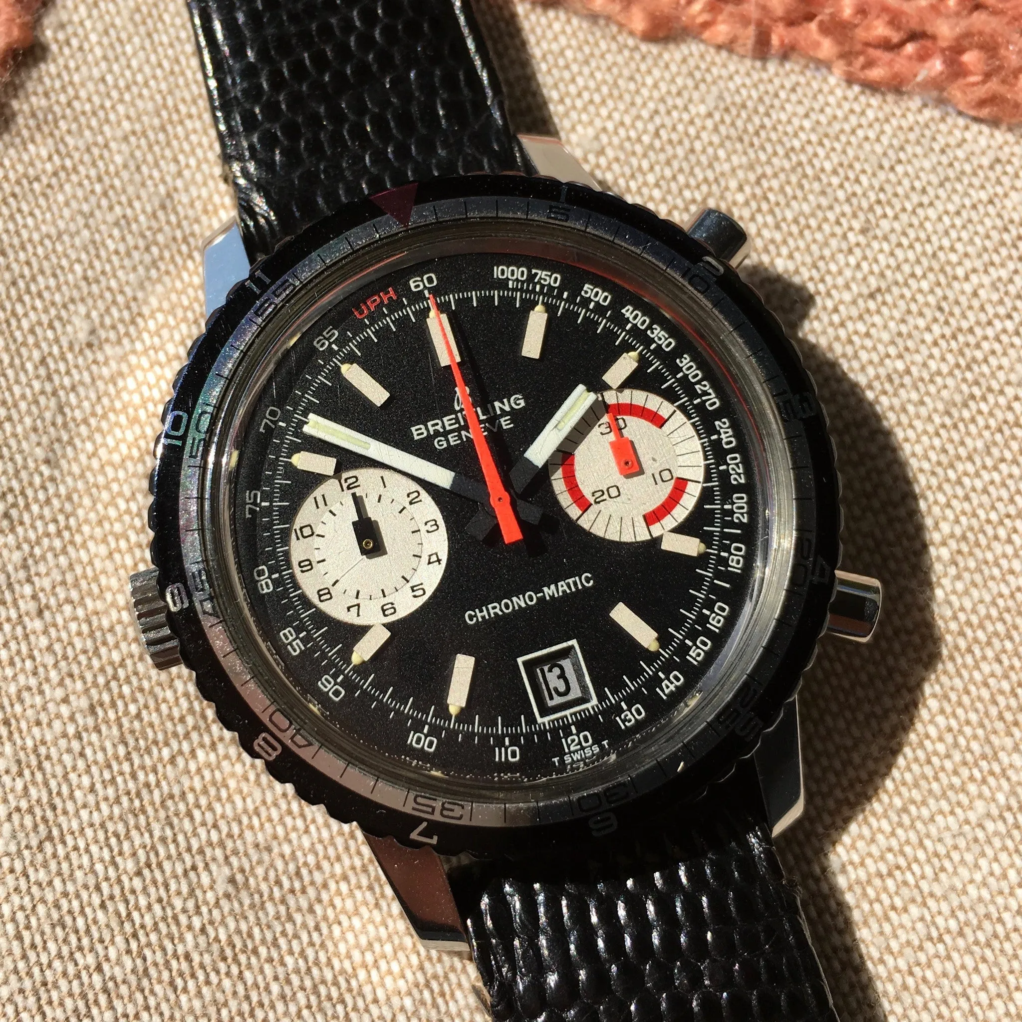 Vintage Breitling Chrono Matic 2110 Steel Cal. 11 Automatic Steel Watch