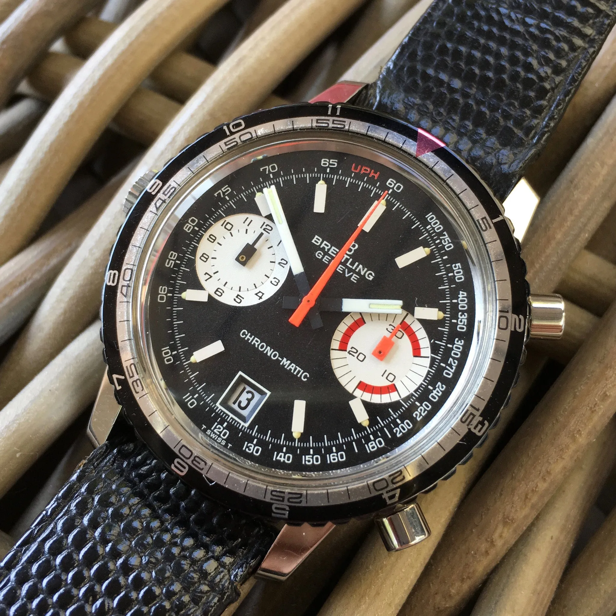 Vintage Breitling Chrono Matic 2110 Steel Cal. 11 Automatic Steel Watch