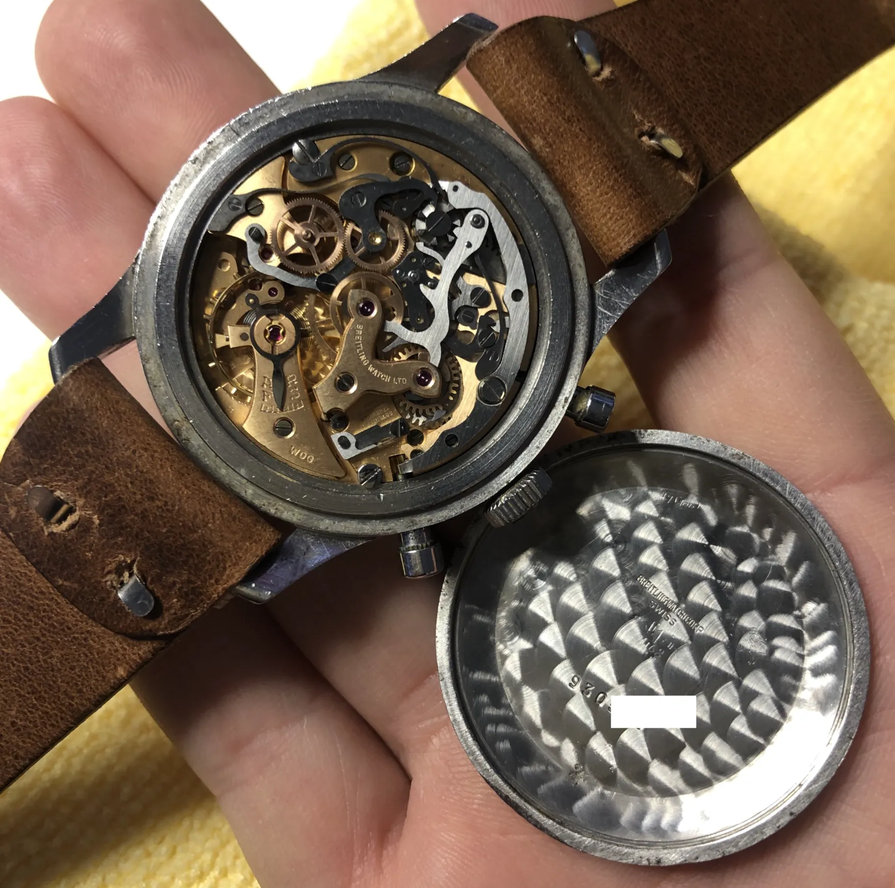 Vintage Breitling Navitimer 806 Steel Venus 178 Chronograph AOPA Wristwatch Circa 1961