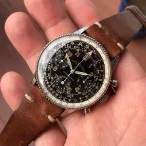 Vintage Breitling Navitimer 806 Steel Venus 178 Chronograph AOPA Wristwatch Circa 1961