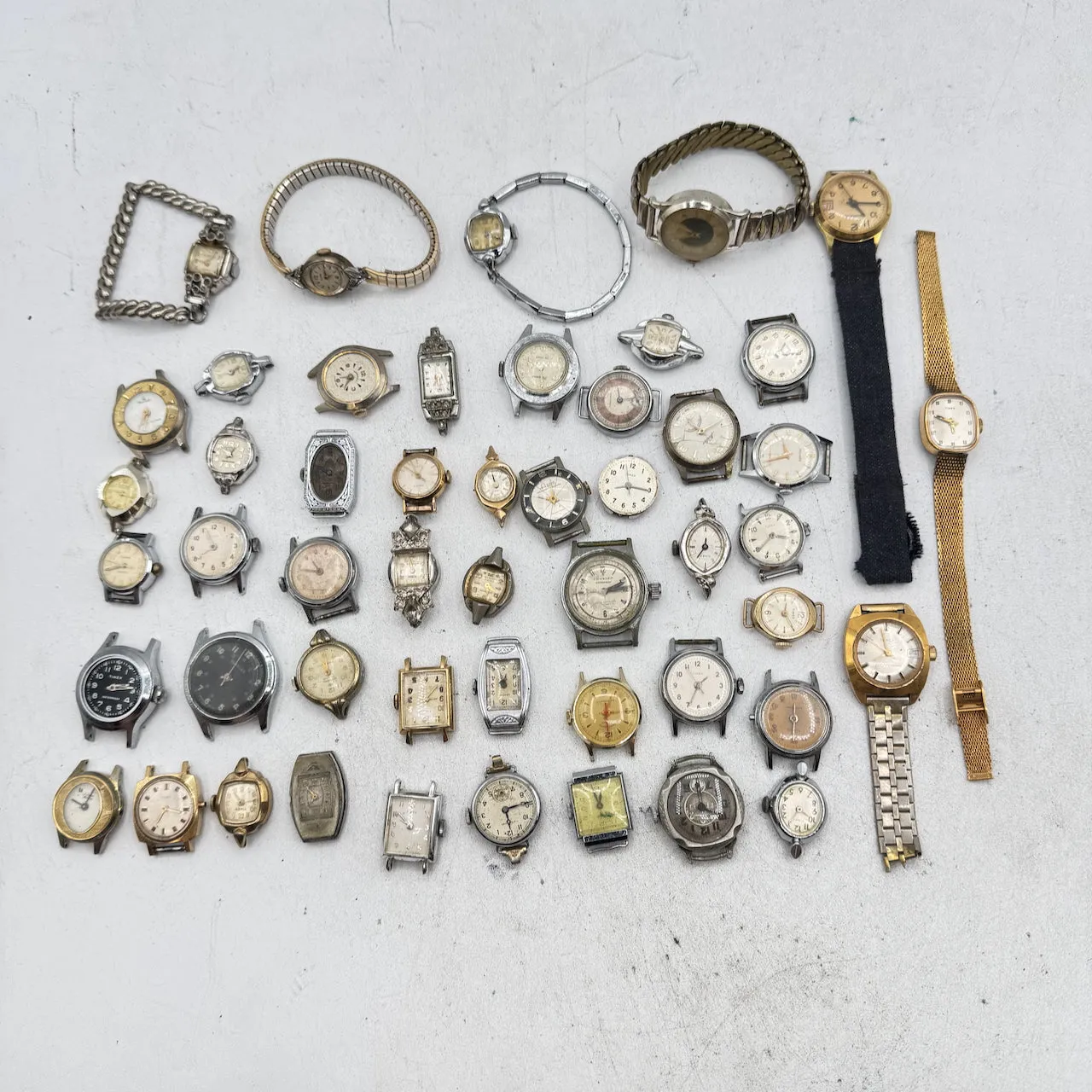 Vintage Bulova, Bradley, Timex, etc. Lot of 50 Ladies Mechanical Wristwatch 3