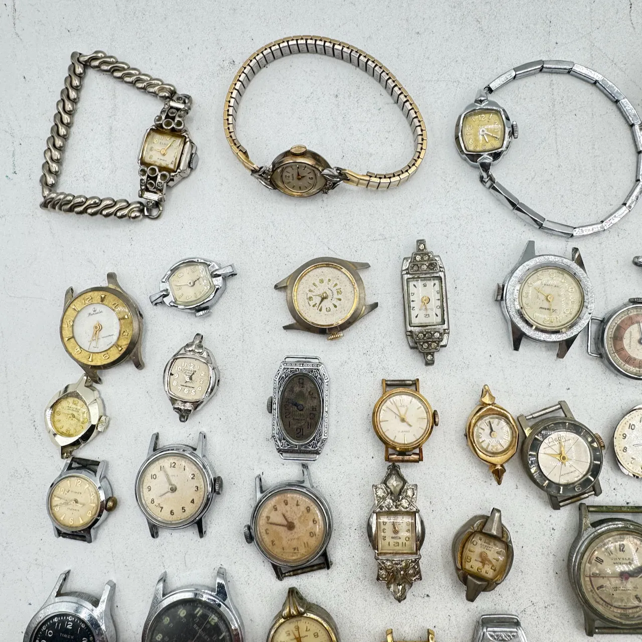 Vintage Bulova, Bradley, Timex, etc. Lot of 50 Ladies Mechanical Wristwatch 3