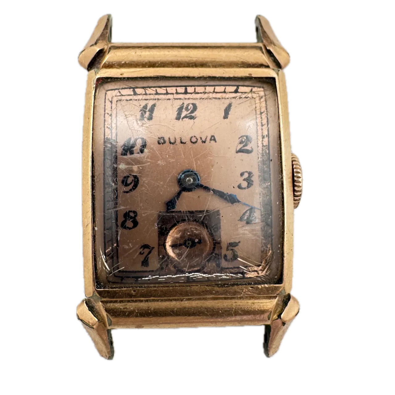 Vintage Bulova Director Men's Mechanical Wristwatch 8AE Steel & 10k Rose RGP