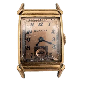Vintage Bulova Director Men's Mechanical Wristwatch 8AE Steel & 10k Rose RGP