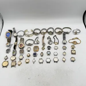 Vintage Bulova, Timex, Elgin, etc. Lot of 50 Ladies Mechanical Wristwatch 1