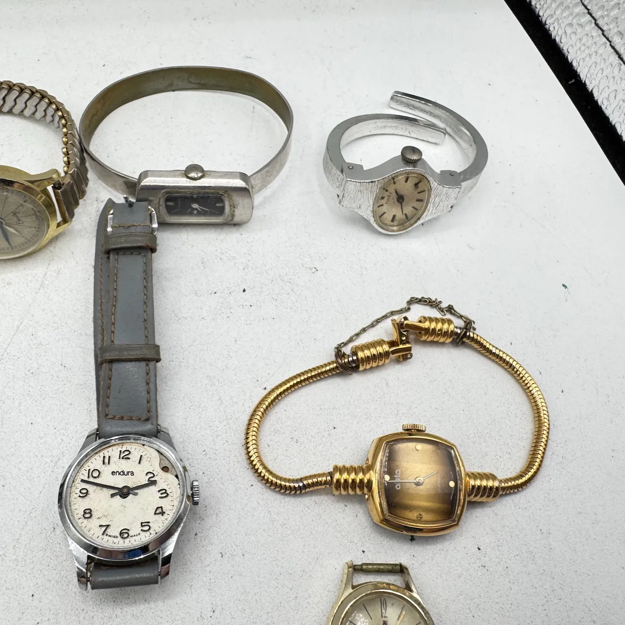 Vintage Bulova, Timex, Elgin, etc. Lot of 50 Ladies Mechanical Wristwatch 1