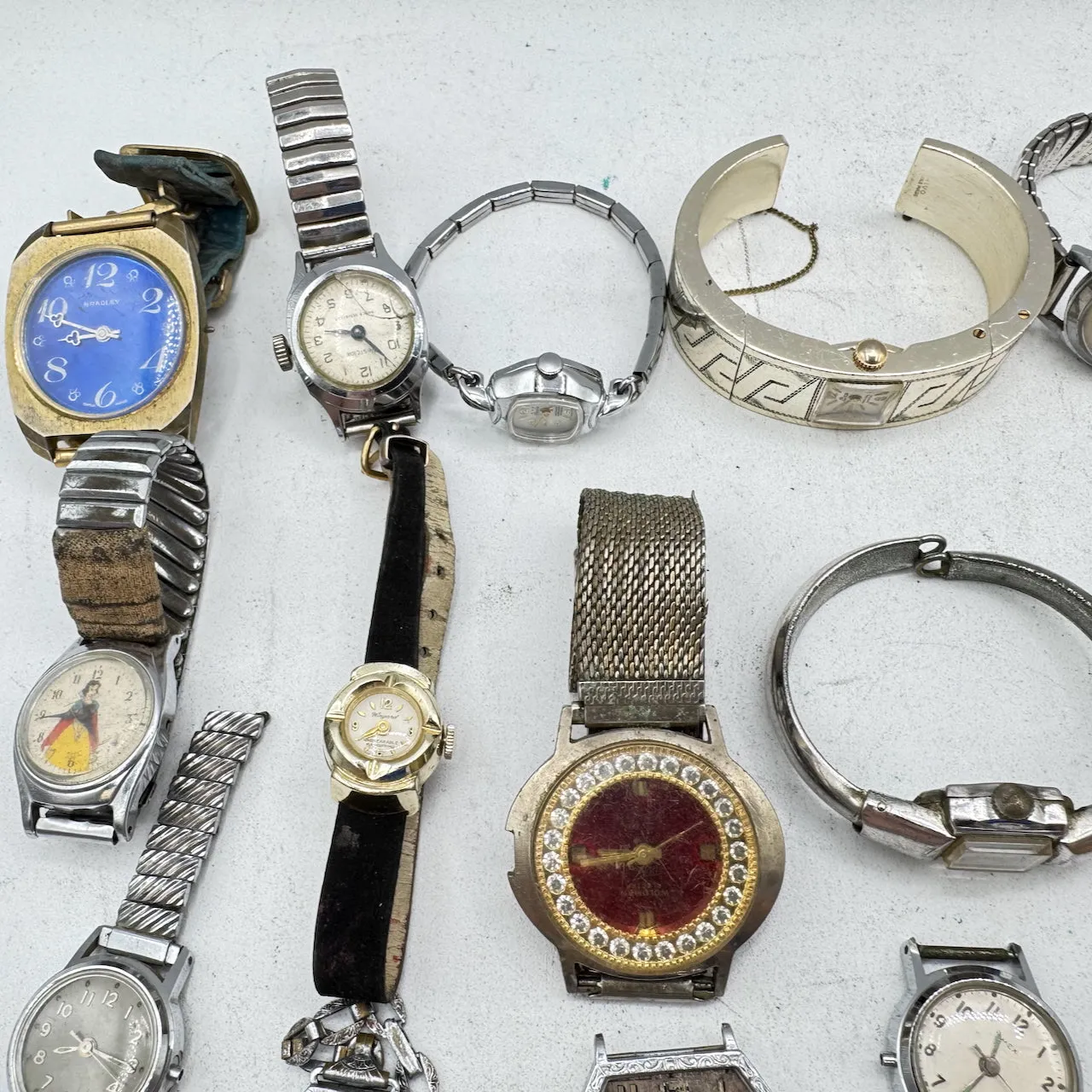 Vintage Bulova, Timex, Elgin, etc. Lot of 50 Ladies Mechanical Wristwatch 1