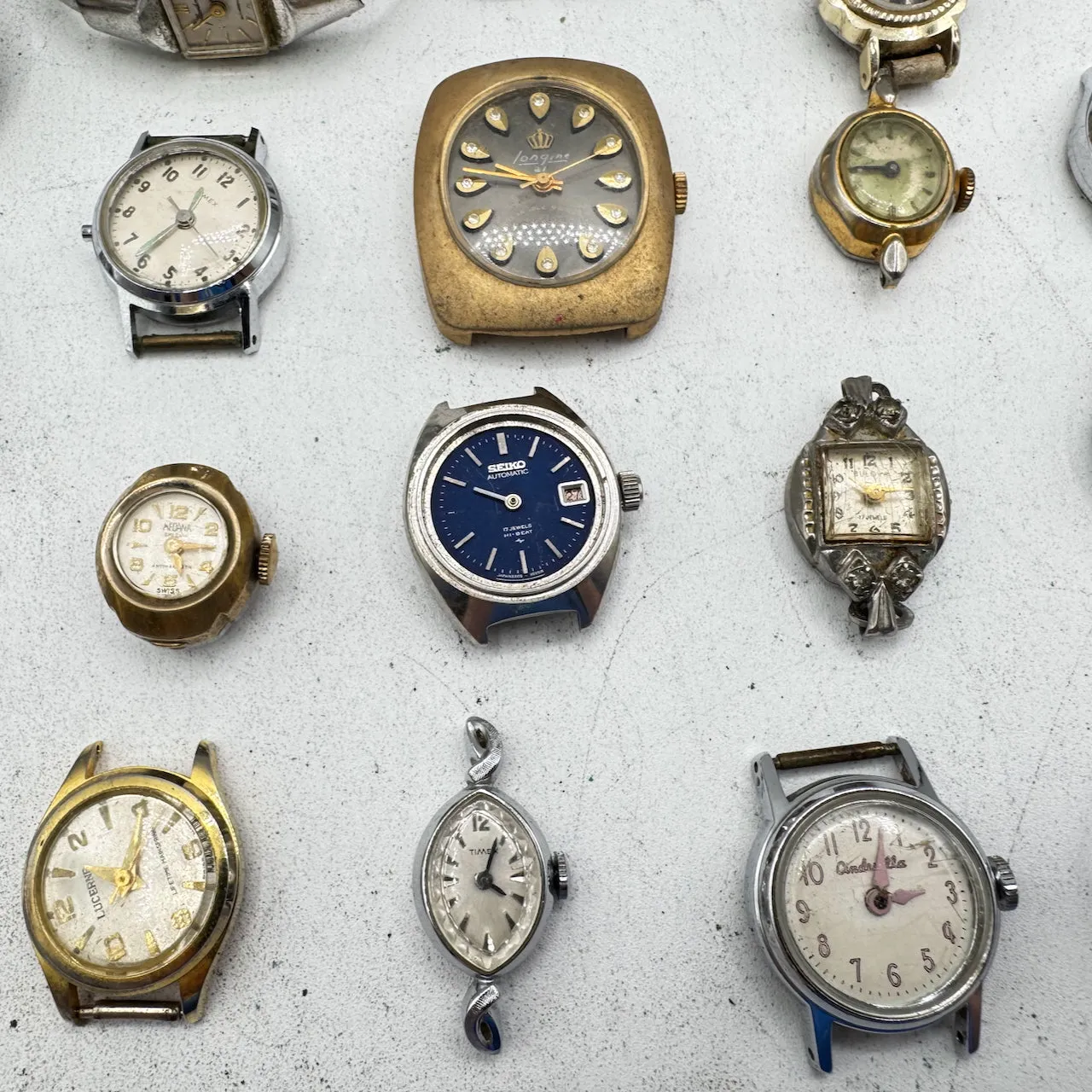 Vintage Bulova, Timex, Elgin, etc. Lot of 50 Ladies Mechanical Wristwatch 1