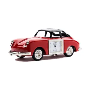 Vintage Car Clock in Red