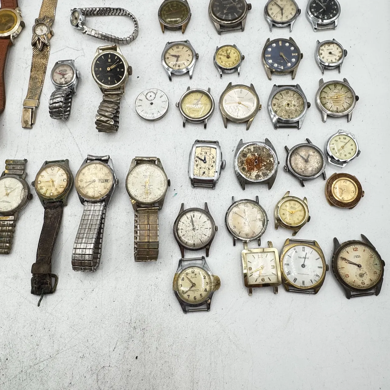 Vintage Caravelle, Westclox, Timex, etc. Lot of 50 Mechanical Wristwatch 7