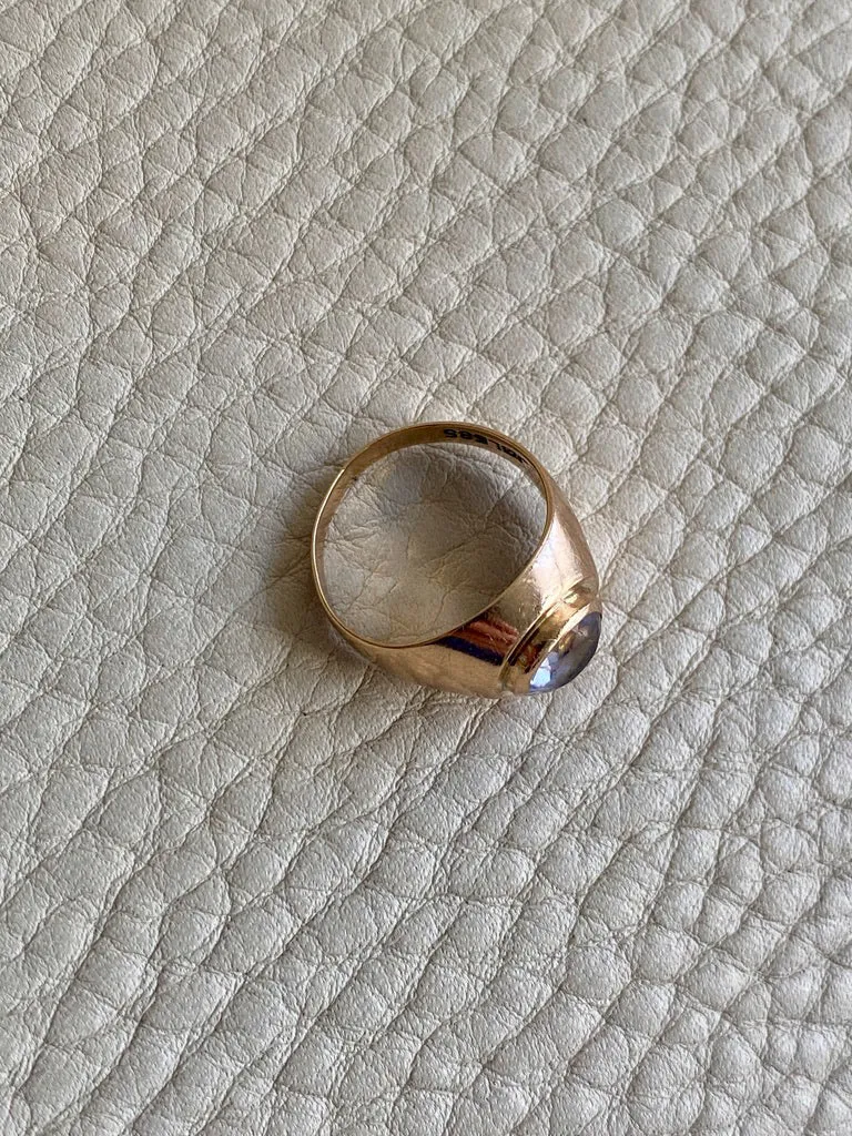 Vintage Danish 14k gold ring by Jørgen Larsen 1957-1973 - Size 5