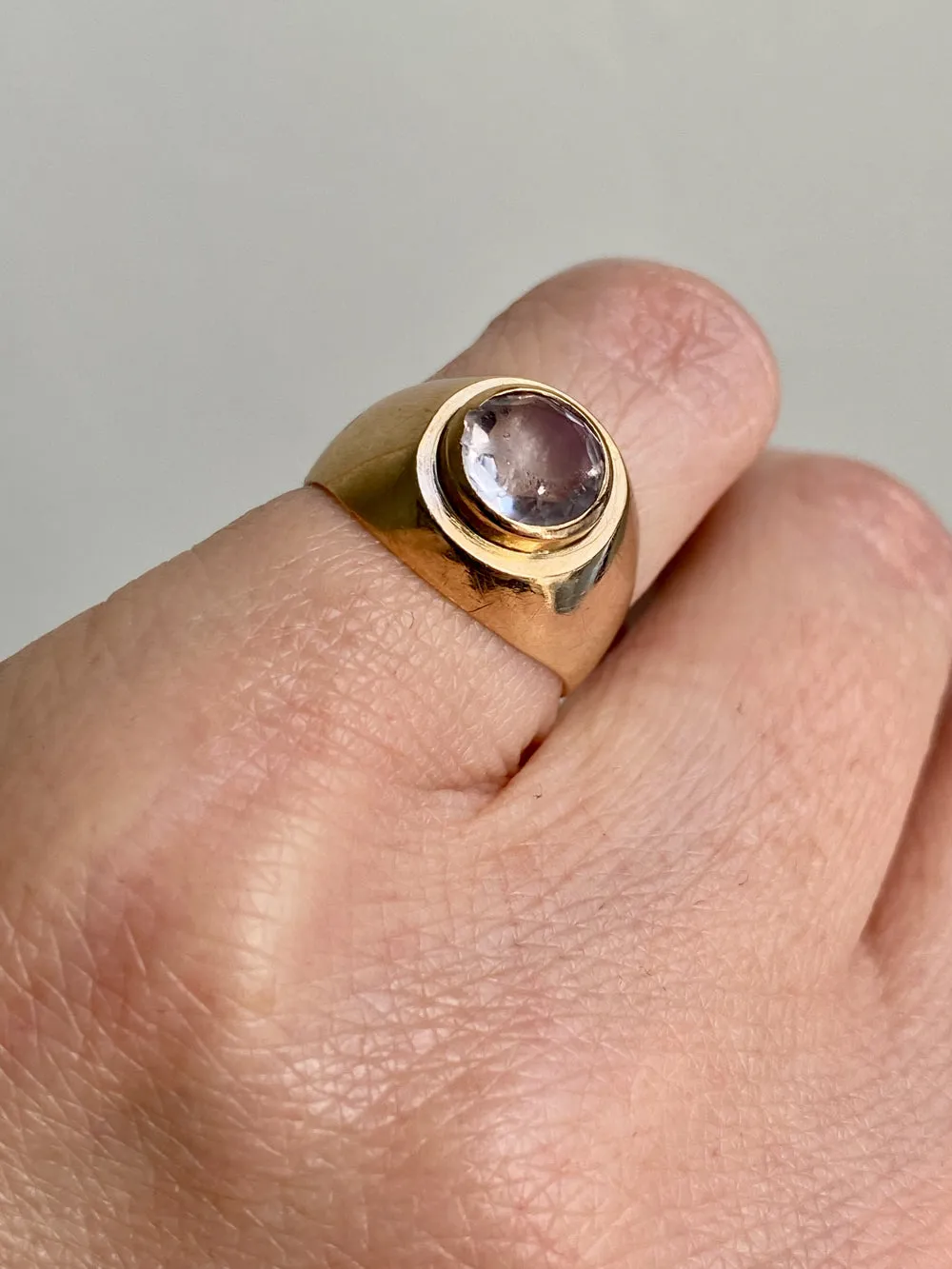 Vintage Danish 14k gold ring by Jørgen Larsen 1957-1973 - Size 5