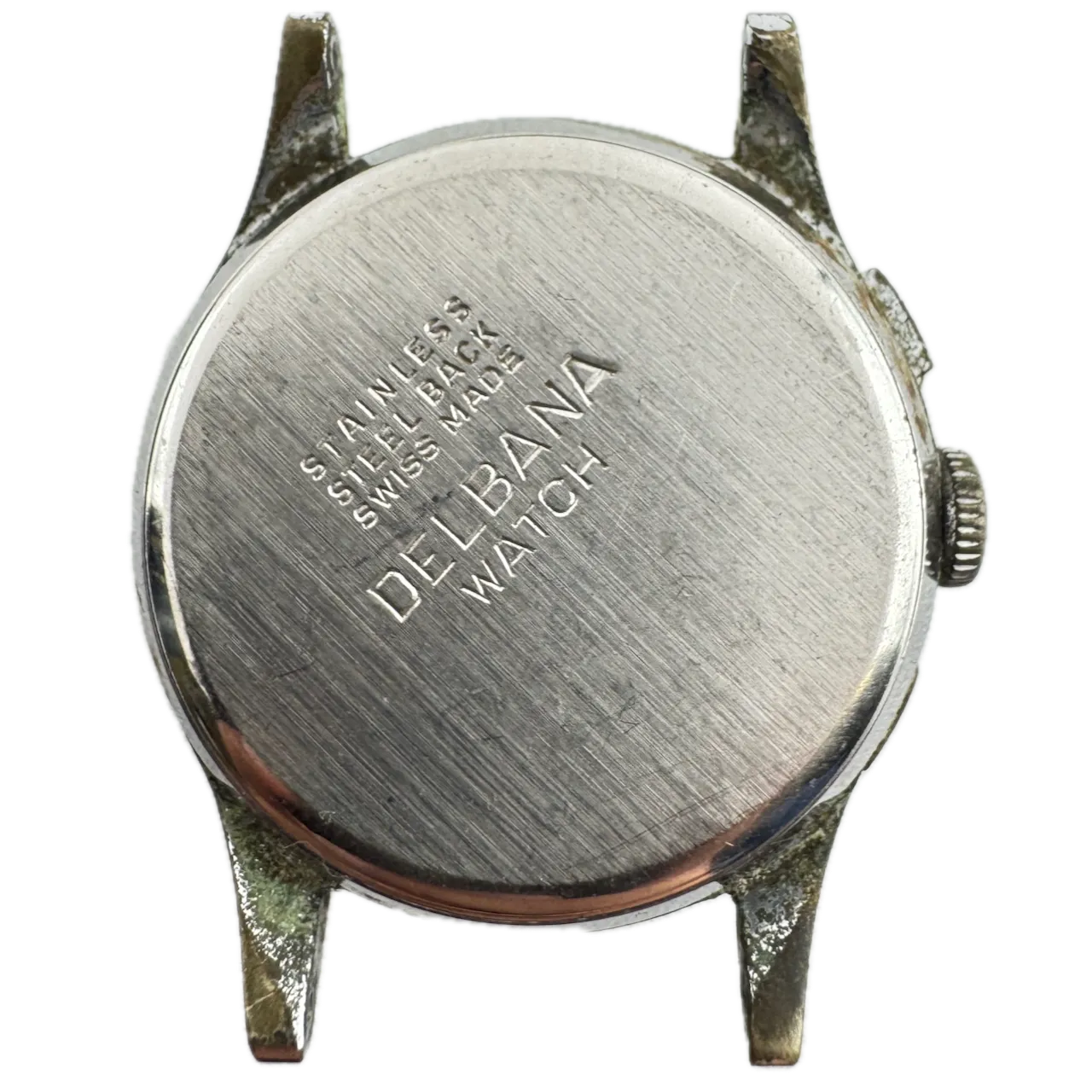 Vintage Delbana Bi-Compax Men's Chronograph Wristwatch Landeron 48 Swiss