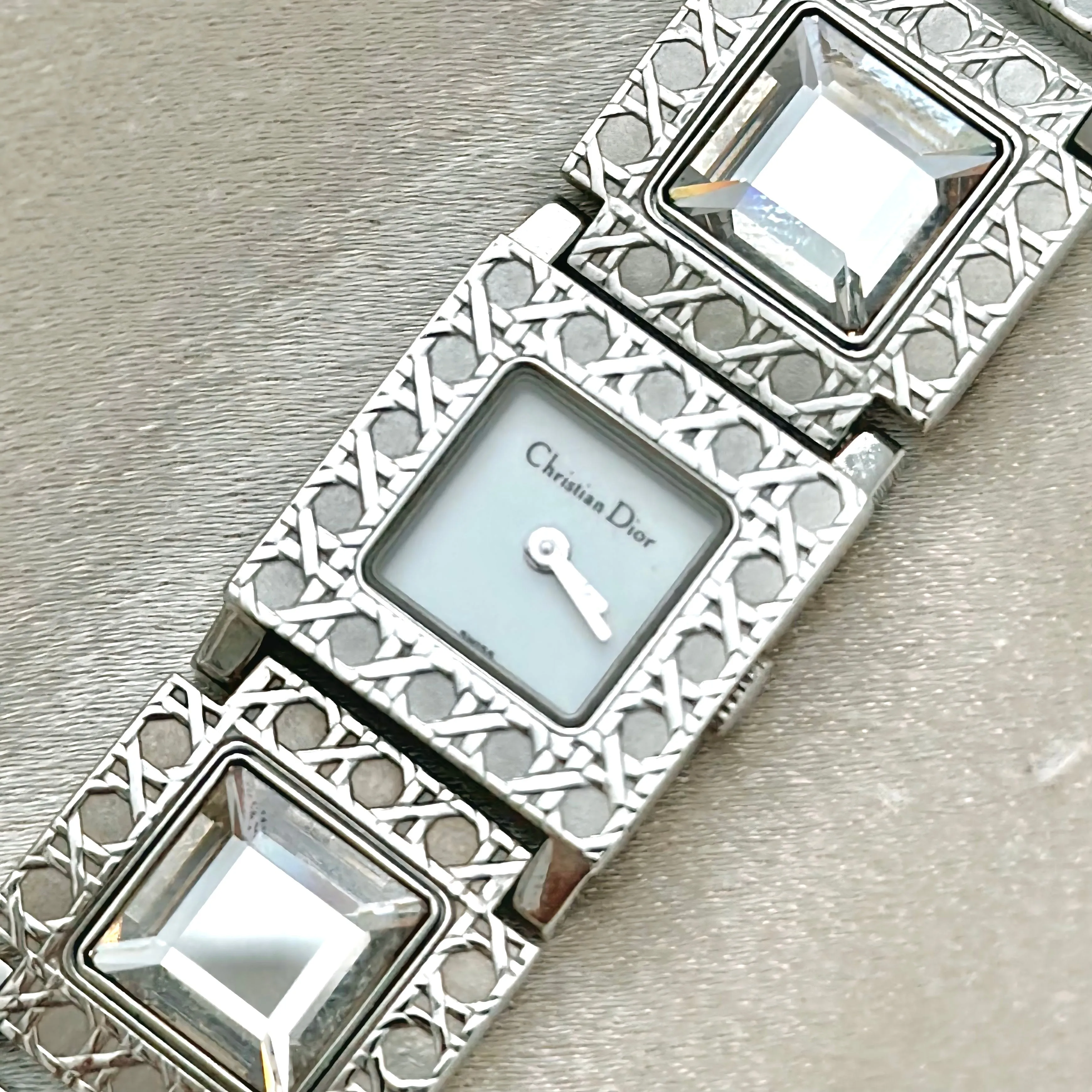 VINTAGE DIOR CRYSTAL INTERCHANGEABLE BAND WATCH