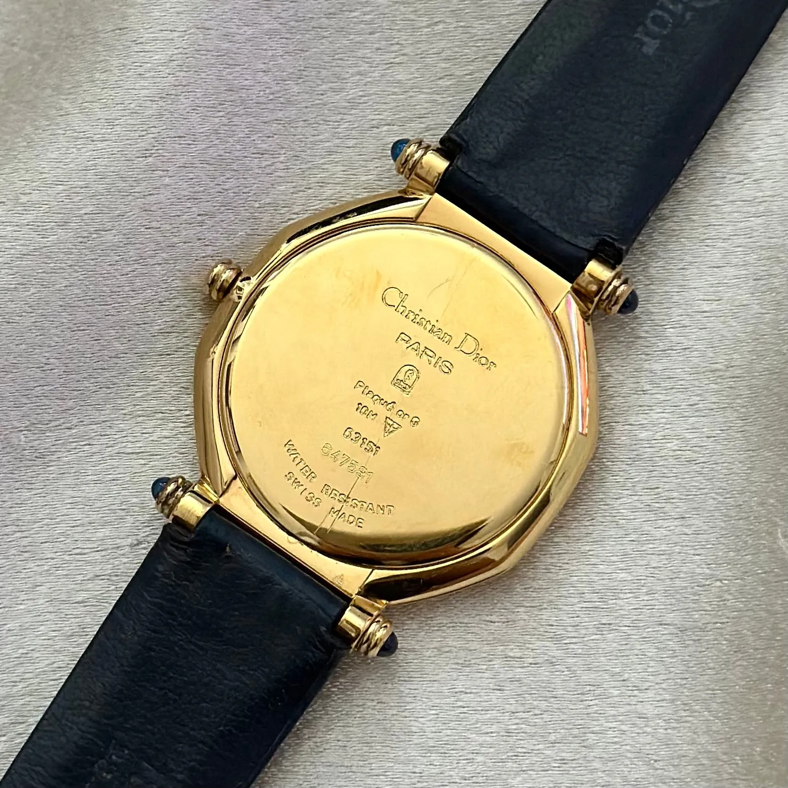 VINTAGE DIOR LEATHER WATCH