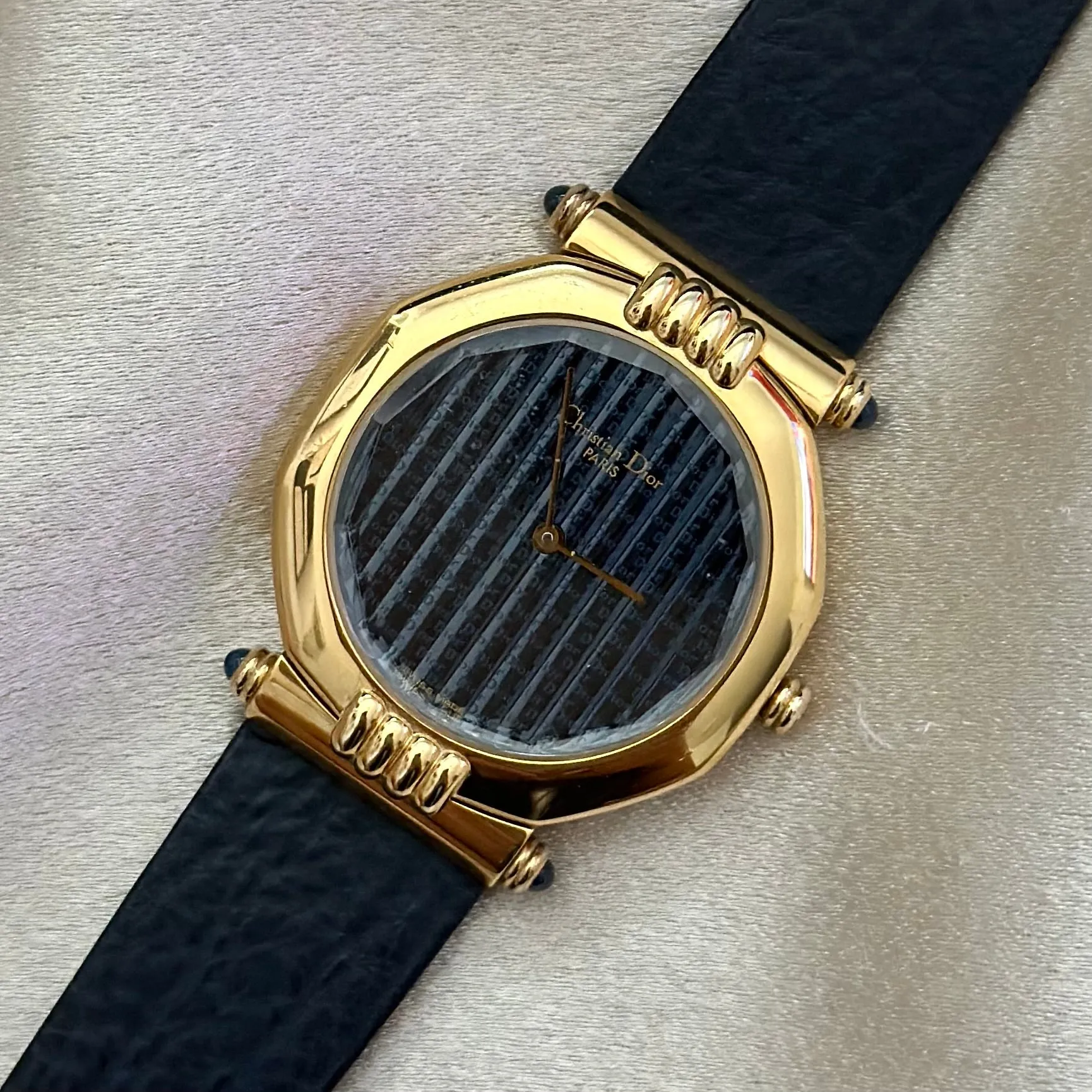 VINTAGE DIOR LEATHER WATCH