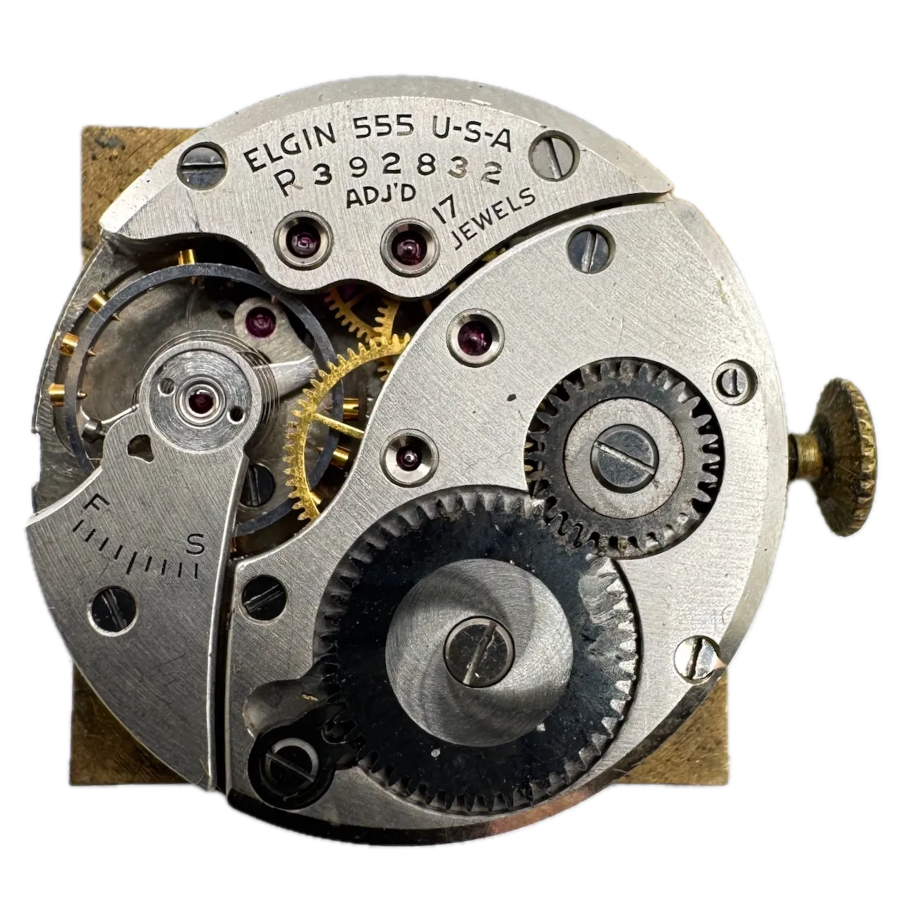 Vintage Elgin 5724 De Luxe Men's Mechanical Wristwatch 555 USA 10k Gold Filled