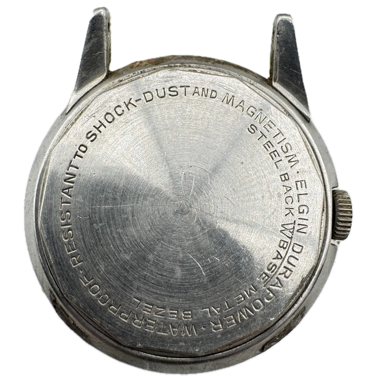Vintage Elgin 5915 Shockmaster Men's Mechanical Wristwatch 629 Swiss Made