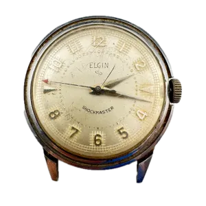 Vintage Elgin 5915 Shockmaster Men's Mechanical Wristwatch 629 Swiss Made