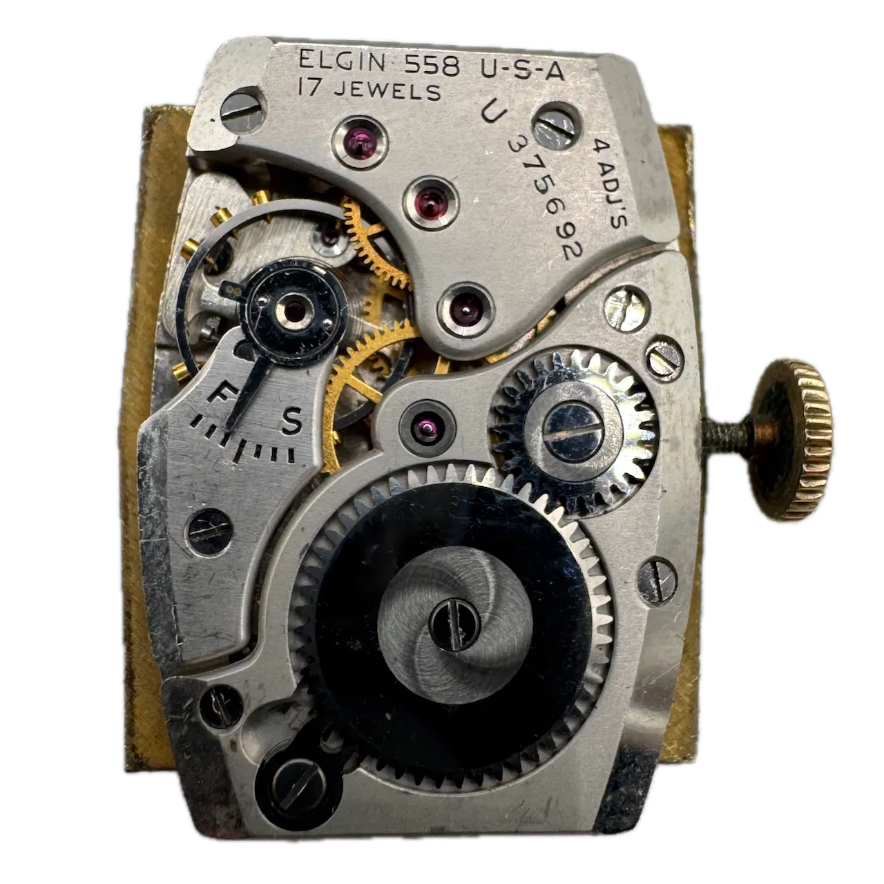 Vintage Elgin De Luxe Men's Mechanical Wristwatch 558 USA 10k Gold Filled