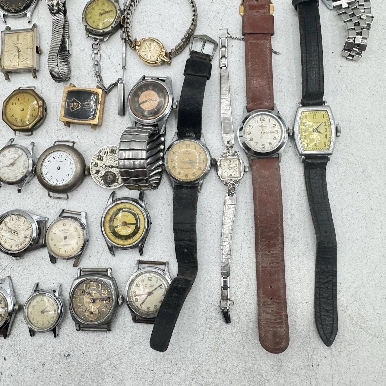 Vintage Elgin, Timex, Benrus, etc. Lot of 50 Mechanical Wristwatch 11