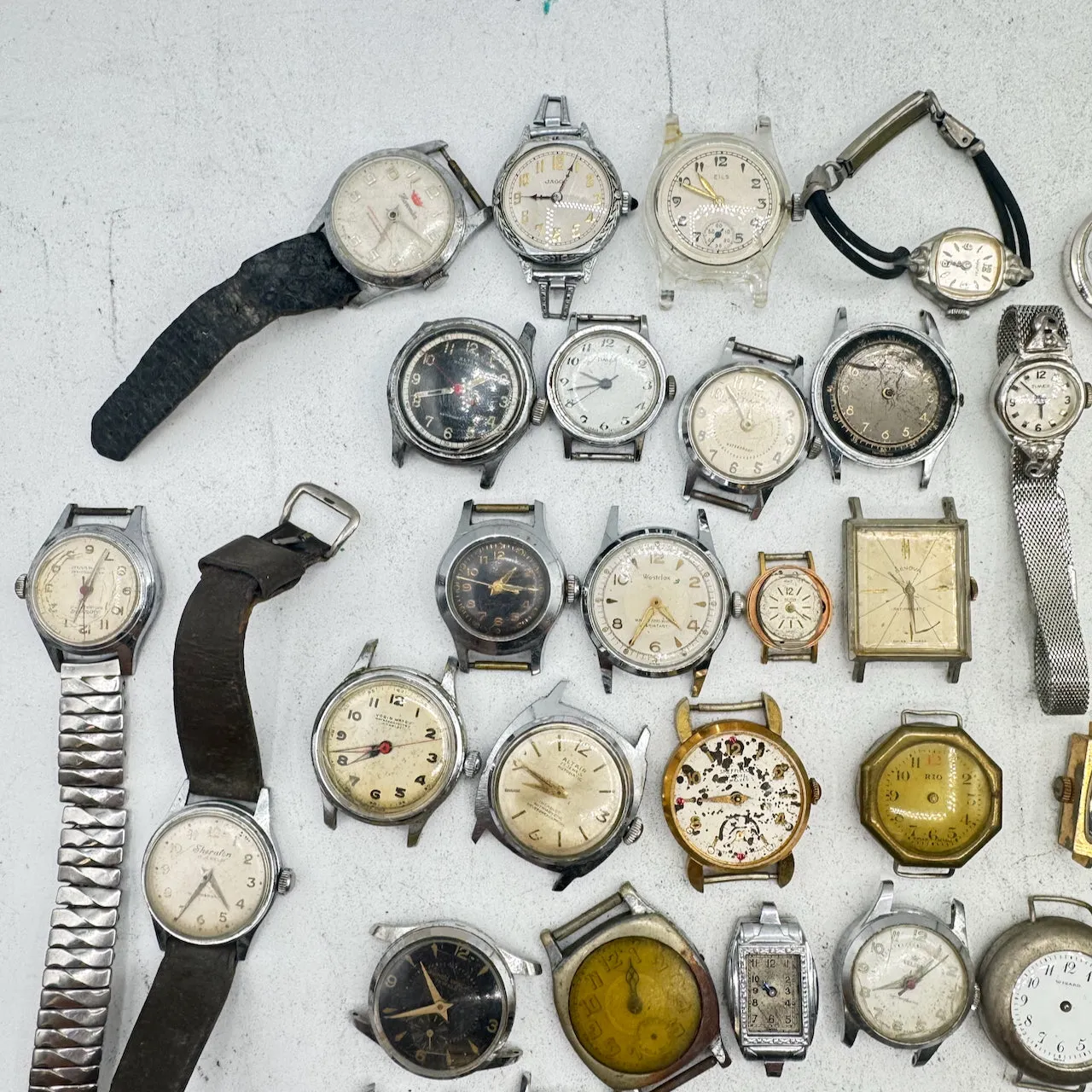 Vintage Elgin, Timex, Benrus, etc. Lot of 50 Mechanical Wristwatch 11