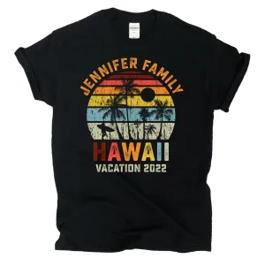 Vintage Family Vacation Personalized T-shirt