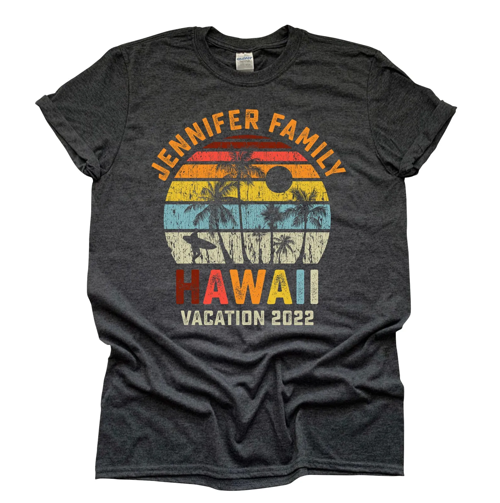 Vintage Family Vacation Personalized T-shirt